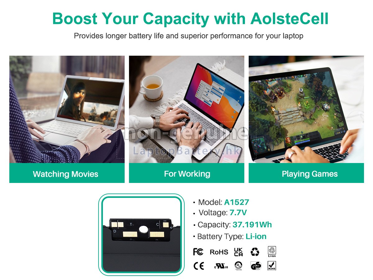 Apple MacBook 12 inch Retina A1534(EMC 2746)代用電池